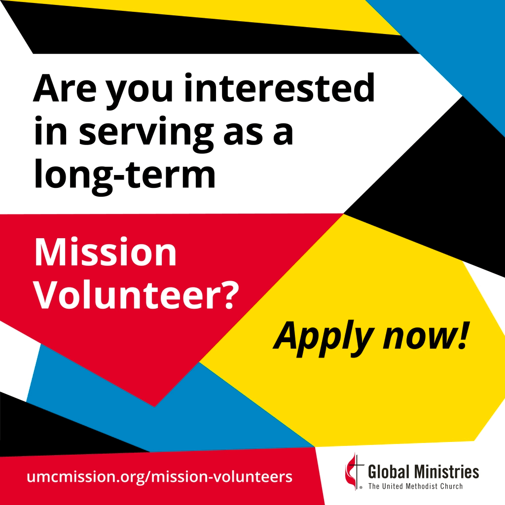 Are you interested in serving as a long-term Mission Volunteer? Apply now!