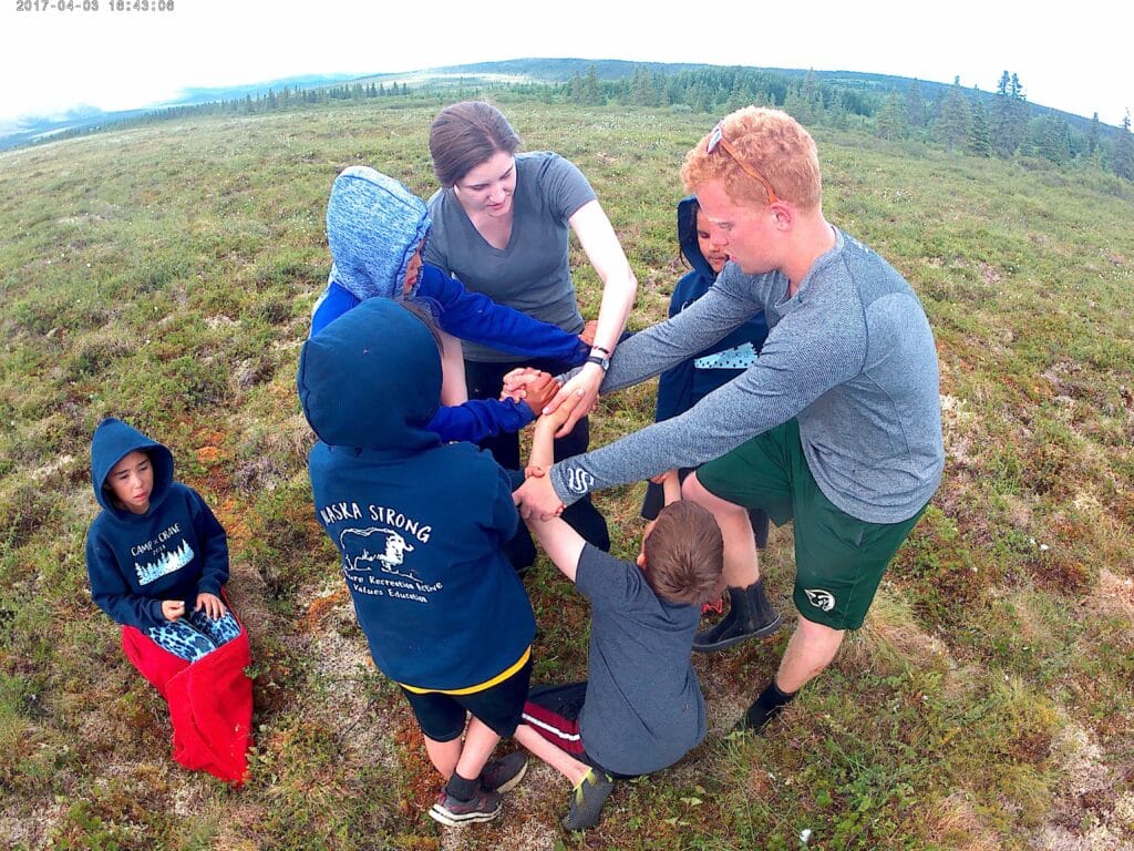 US-2 Alisha Rohrer is pictured serving with children and youth in Alaska in 2017-2019.